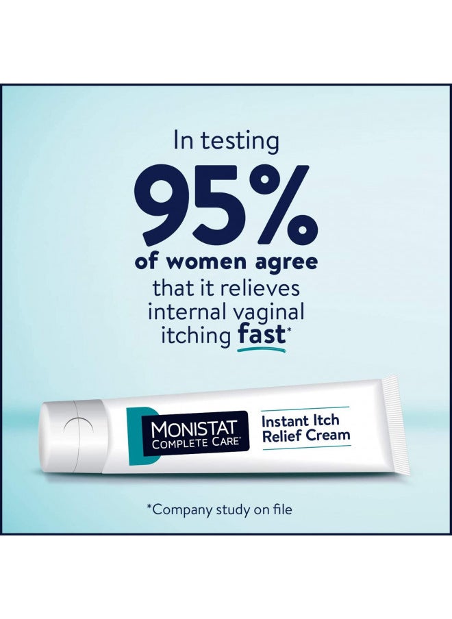 Monistat Care Instant Itch Relief Cream-Max Strength - Cools & Soothes, (Packaging may vary), White, 1 Oz