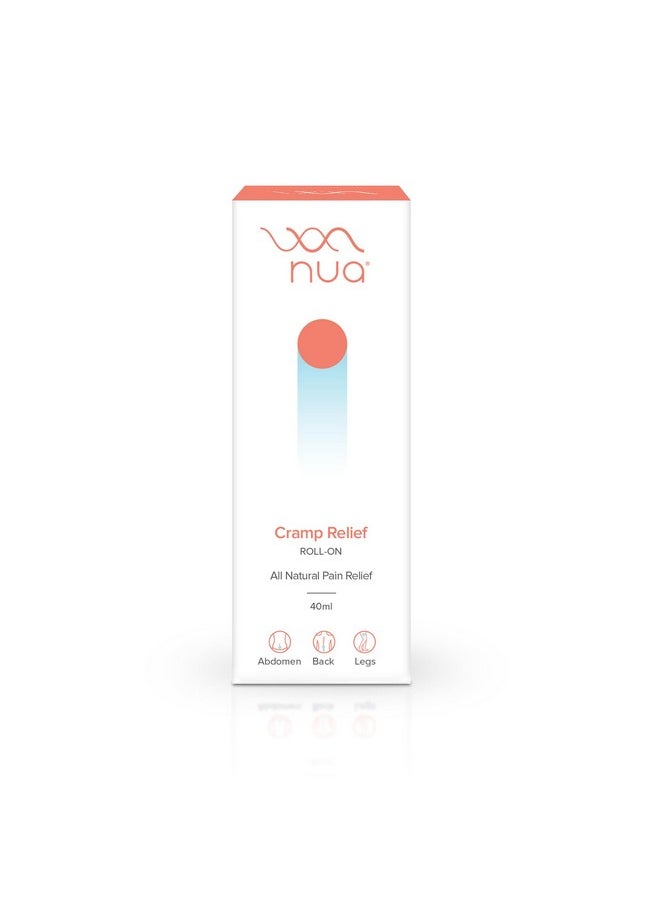 Mp Relief Roll-On By Nua | Quick Relief | All Natural | For Abdomen, Back And Leg Pain | Absorbs Easily | Stain-Free | Safe On Skin