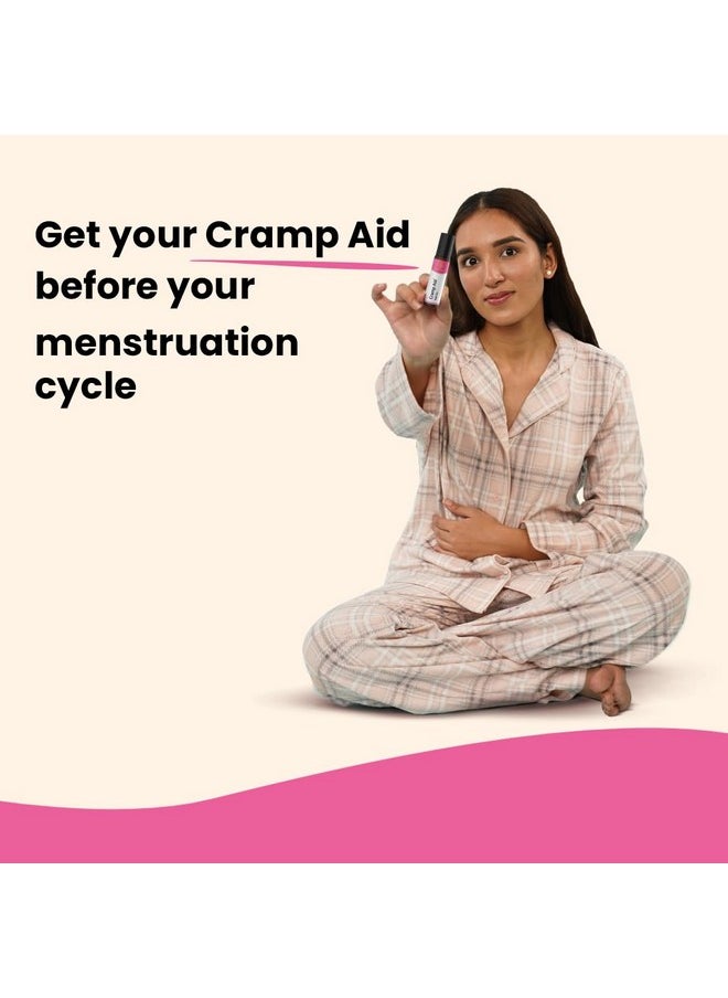 Cramp Aid Roll On For Menstrual Cramps | Instant Period Pain Relief | | Natural & Ayurvedic Alternative To Hot Bags | Fits In Pocket