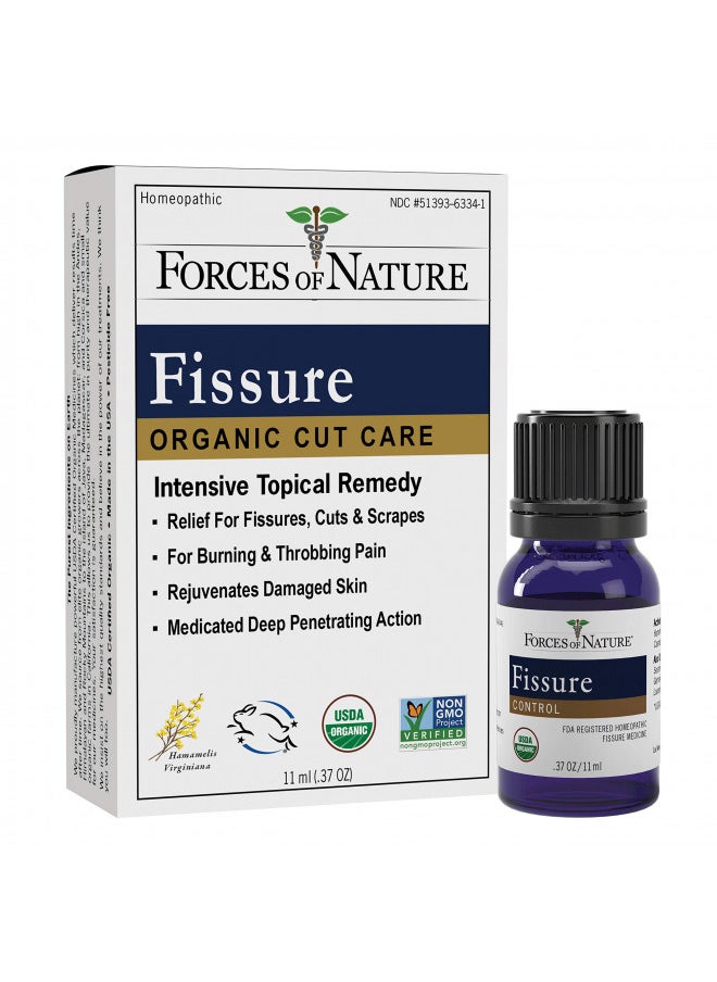 Forces Of Nature Organic Fissure Control For Hemorrhoid Treatment 037 Fl Oz Soothe And Relieve