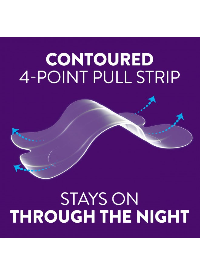 ZzzQuil, Sleep Nasal Strips, Clear Nighttime Nasal Strips, Instantly Opens Nose for Better Breathing, Reduces Nasal Congestion for Less Snoring and Better Sleep, Drug Free, Unscented, 52ct