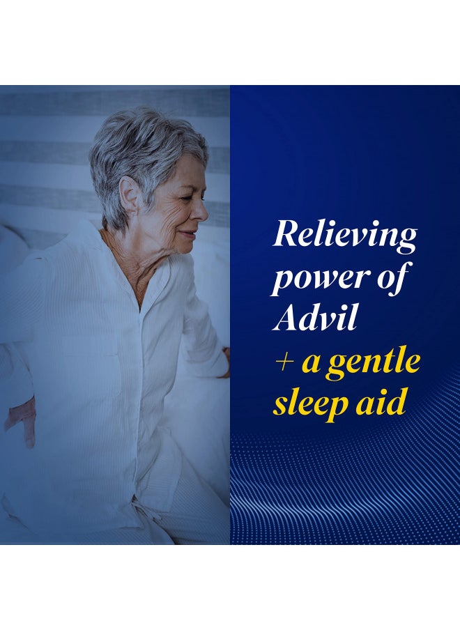 Advil PM Liqui-Gels Pain Reliever and Nighttime Sleep Aid, Pain Medicine with Ibuprofen for Pain Relief and Diphenhydramine HCL for a Sleep Aid - 40 Liquid Filled Capsules