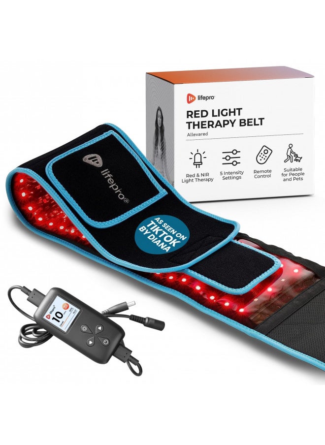 Lifepro Red Light Therapy Belt - Near Infrared Light Therapy & Red Light Therapy for Body, Relaxing Muscle, Inflammation, Improve Circulation - Infrared Therapy or Infrared Light Therapy Device