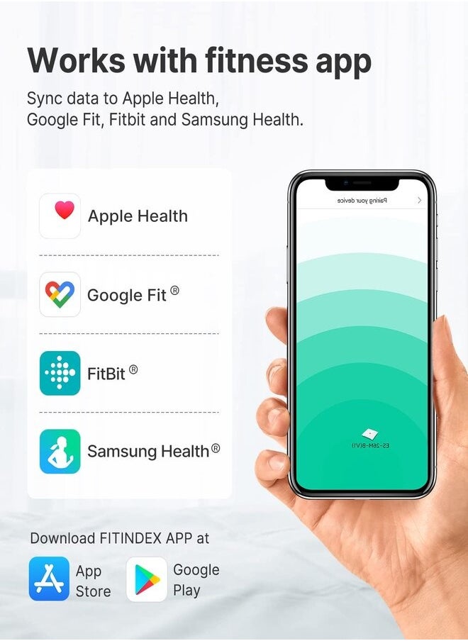 FITINDEX Smart Scale for Body Weighting Machine - Black