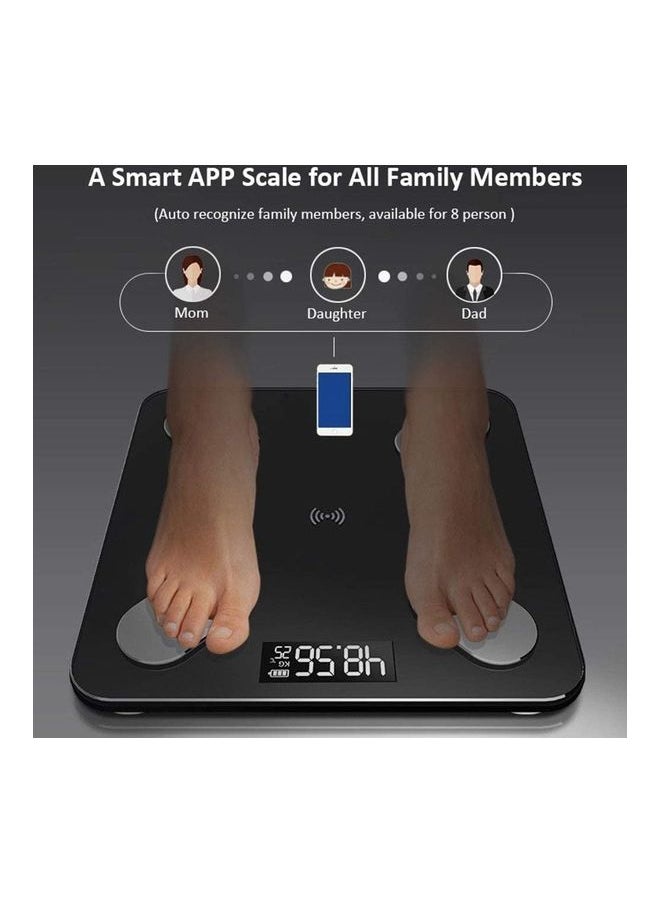 USB Rechargeable Smart Electronic Bluetooth Body Fat Scale