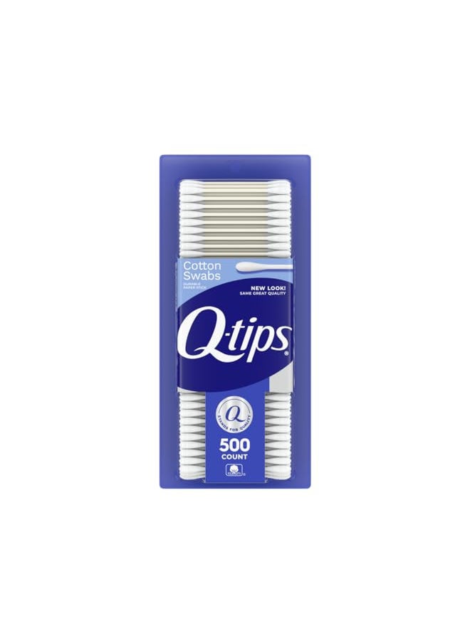 Q-tips Cotton Swabs For Hygiene and Beauty Care Original Cotton Swab Made With 100% Cotton 500 Count