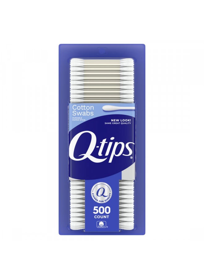 Q-tips Cotton Swabs For Hygiene and Beauty Care Original Cotton Swab Made With 100% Cotton 500 Count