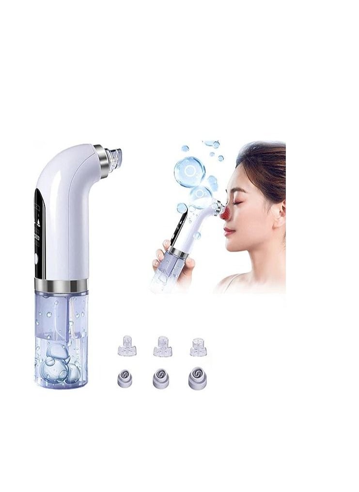 ORiTTi Electric Small Bubble Blackhead Remover Water Cycle Pore Acne Pimple Removal Vacuum Suction Facial Cleaner Comedo Removal Suction Beauty Device