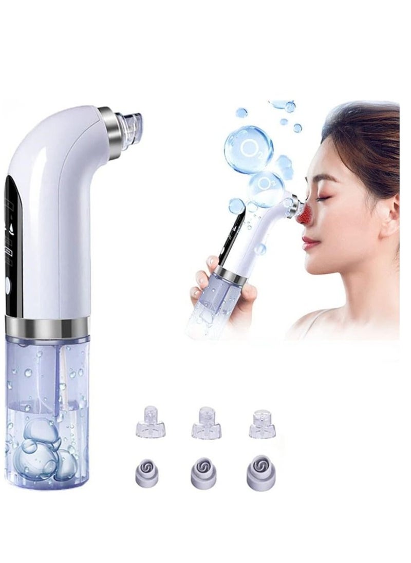 ORiTTi Electric Small Bubble Blackhead Remover Water Cycle Pore Acne Pimple Removal Vacuum Suction Facial Cleaner Comedo Removal Suction Beauty Device