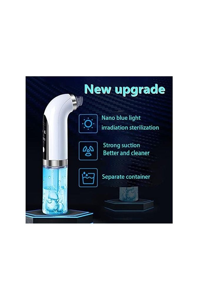 ORiTTi Electric Small Bubble Blackhead Remover Water Cycle Pore Acne Pimple Removal Vacuum Suction Facial Cleaner Comedo Removal Suction Beauty Device