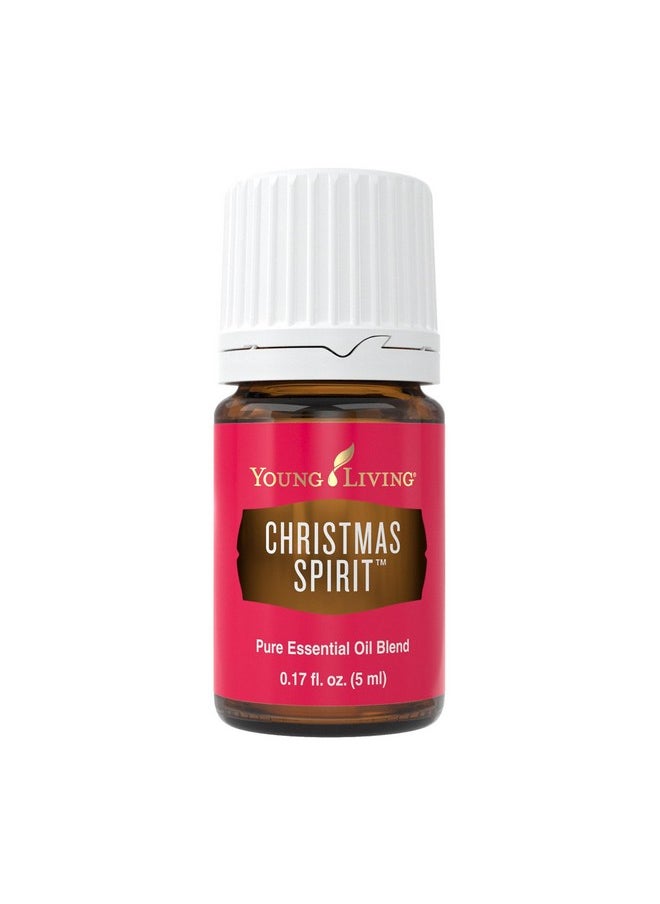 Christmas Spirit 5 Ml - Festive Aroma For Holiday Delight - Orange, Cinnamon Bark, Spruce Blend - Uplifting Ambiance, Travel Essential Oil