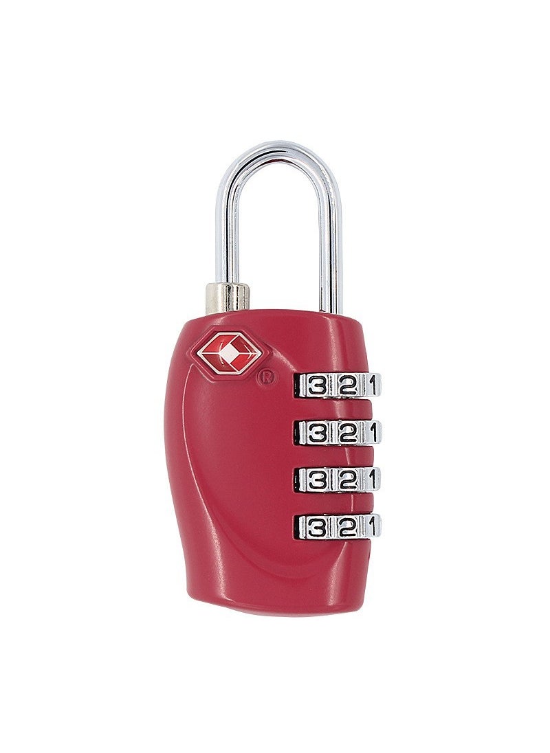 1 x 5 pcs TSA330 Mini 4-Digit Lock Black rose red