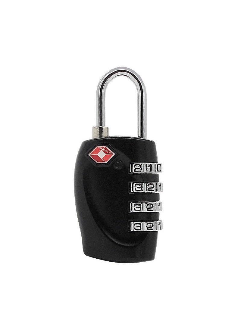 1 x 5 pcs TSA330 Mini 4-Digit Lock Black Black