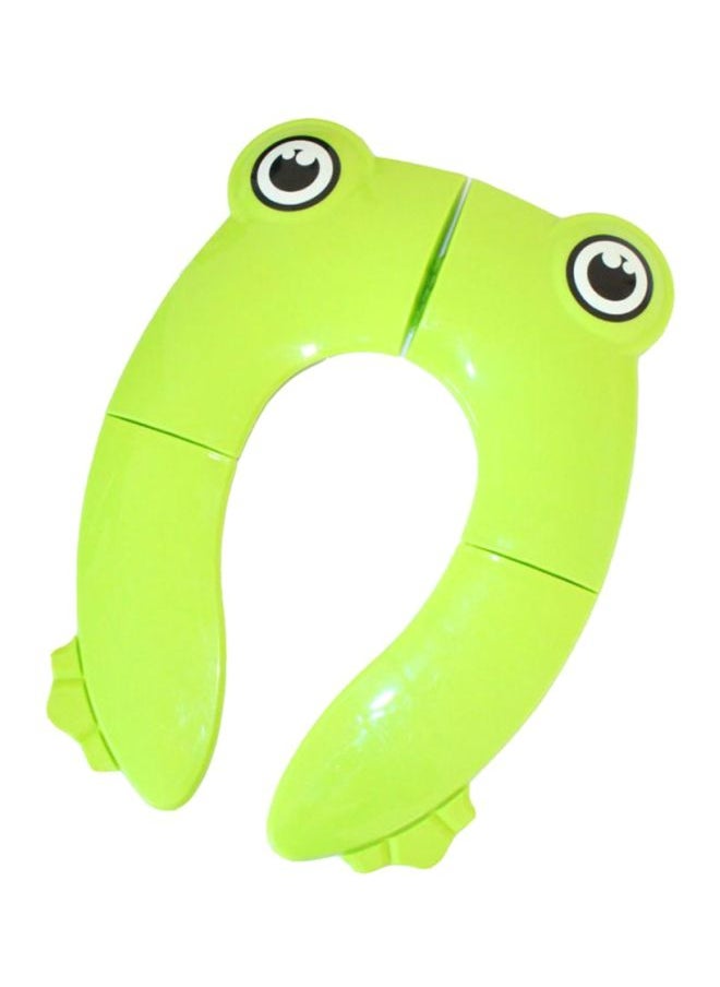 Owl Cartoon Foldable Children's Toilet Seat Green 26 x 36 x 5centimeter