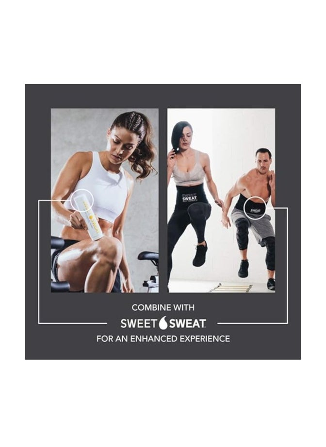 Sweet Sweat Waist Trimmer 'Xtra Coverage' Belt Black/White Large