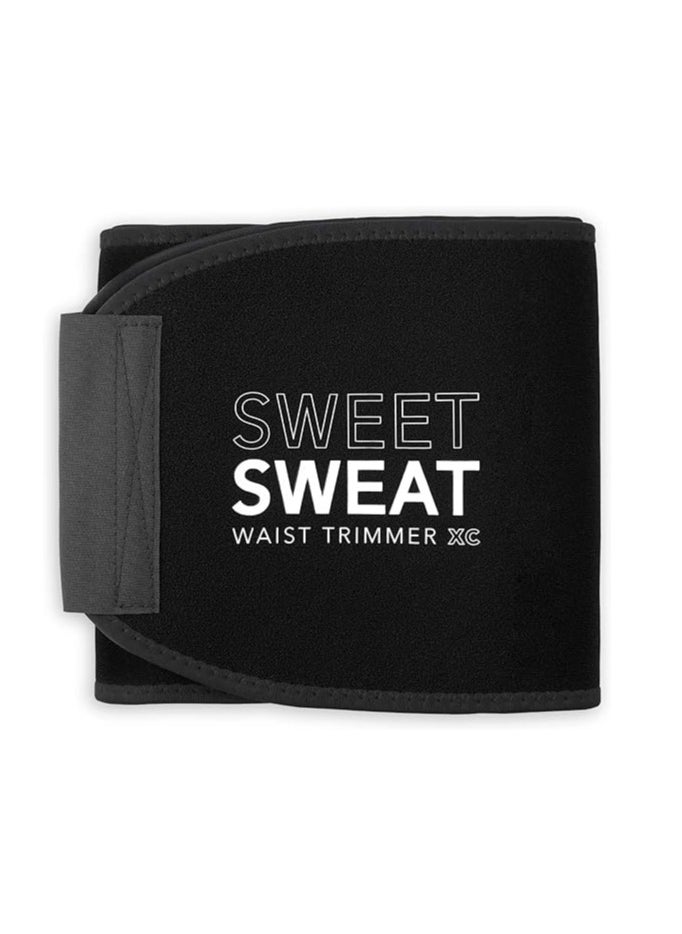 Sweet Sweat Waist Trimmer 'Xtra Coverage' Belt Black/White Large