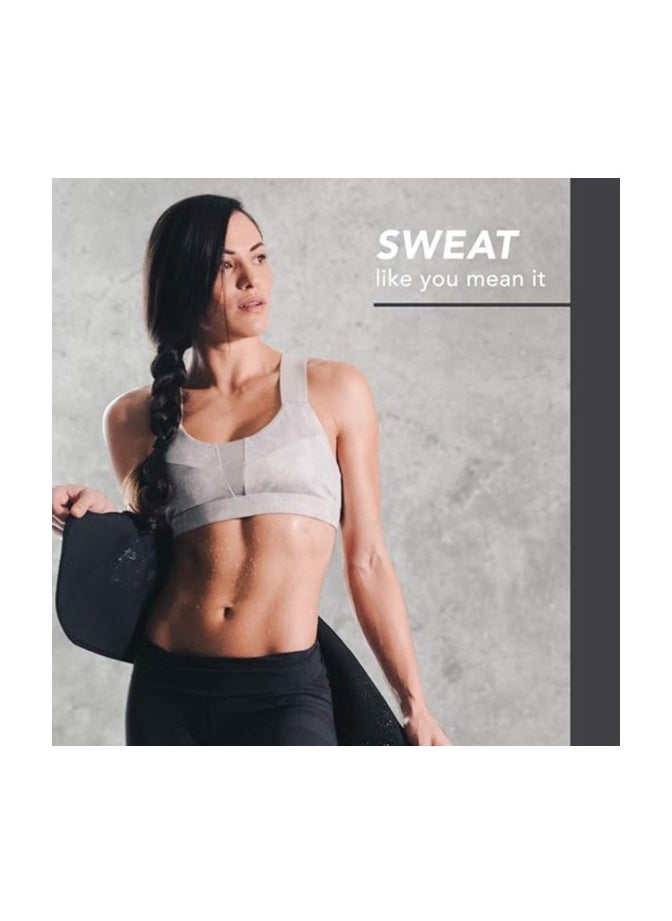 Sweet Sweat Waist Trimmer 'Xtra Coverage' Belt Black/White Large