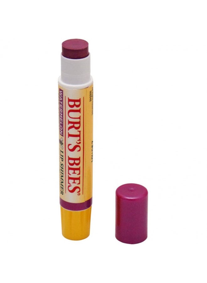 Burt's Bees 100% Natural Moisturizing Lip Shimmer, Watermelon - 1 Tube, 0.09 ounce