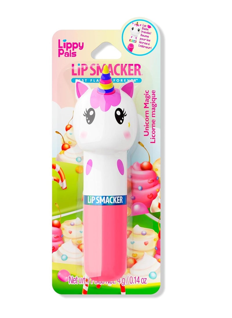 Lip Smacker Lippy Pals Unicorn, Flavored Moisturizing & Smoothing Soft Shine Lip Balm, Hydrating & Protecting Fun Tasty Flavors, Cruelty-Free & Vegan - Unicorn Magic