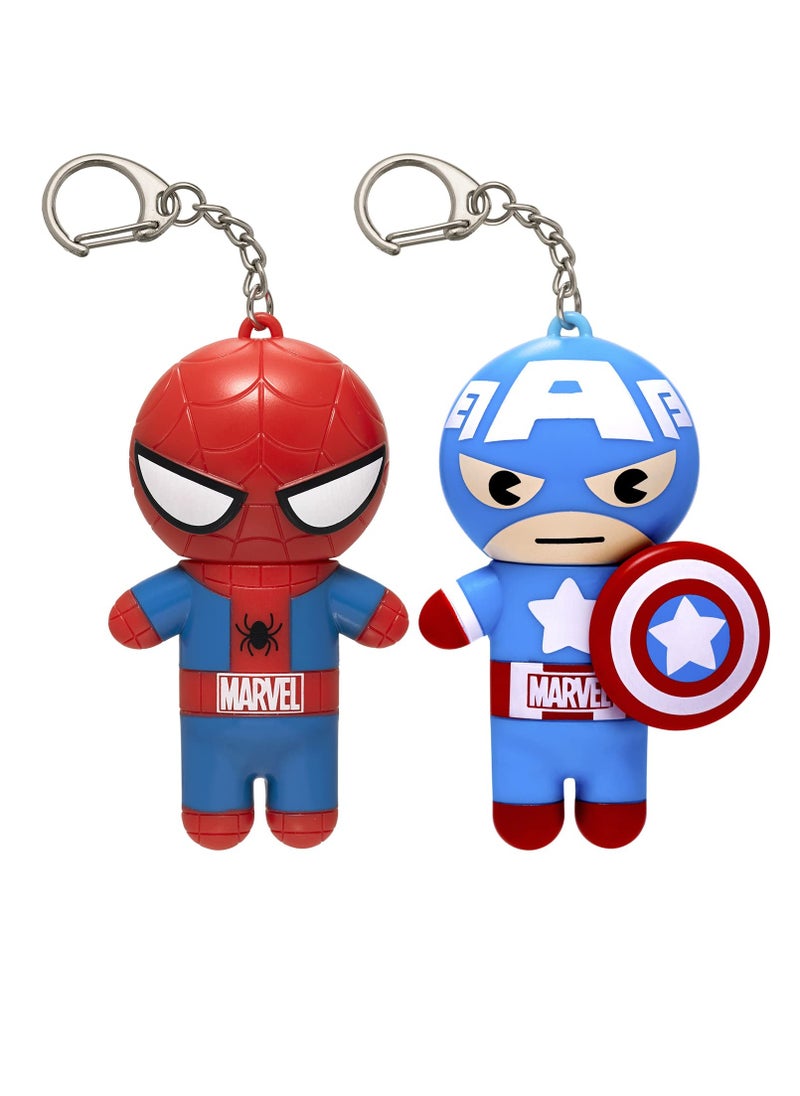 Lip Smacker Marvel, keychain, lip balm for kids - Spiderman & Captain America