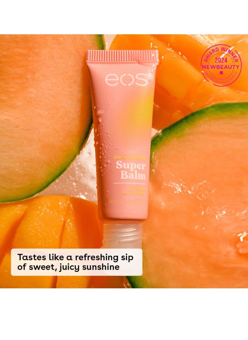 eos 24H Moisture Super Balm- Watermelon Frosé & Mango Melonade, Lip Mask, Day or Night Lip Treatment, Made for Sensitive Skin, 0.35 fl oz, 2-Pack