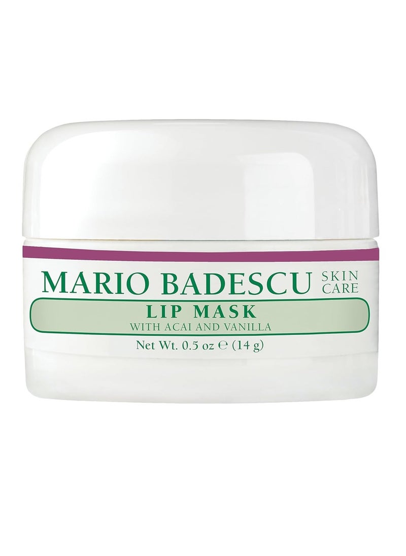 Mario Badescu Lip Mask, Overnight Lip Treatment Enriched With Skin Softening Coconut Oil and Hydrating Shea Butter