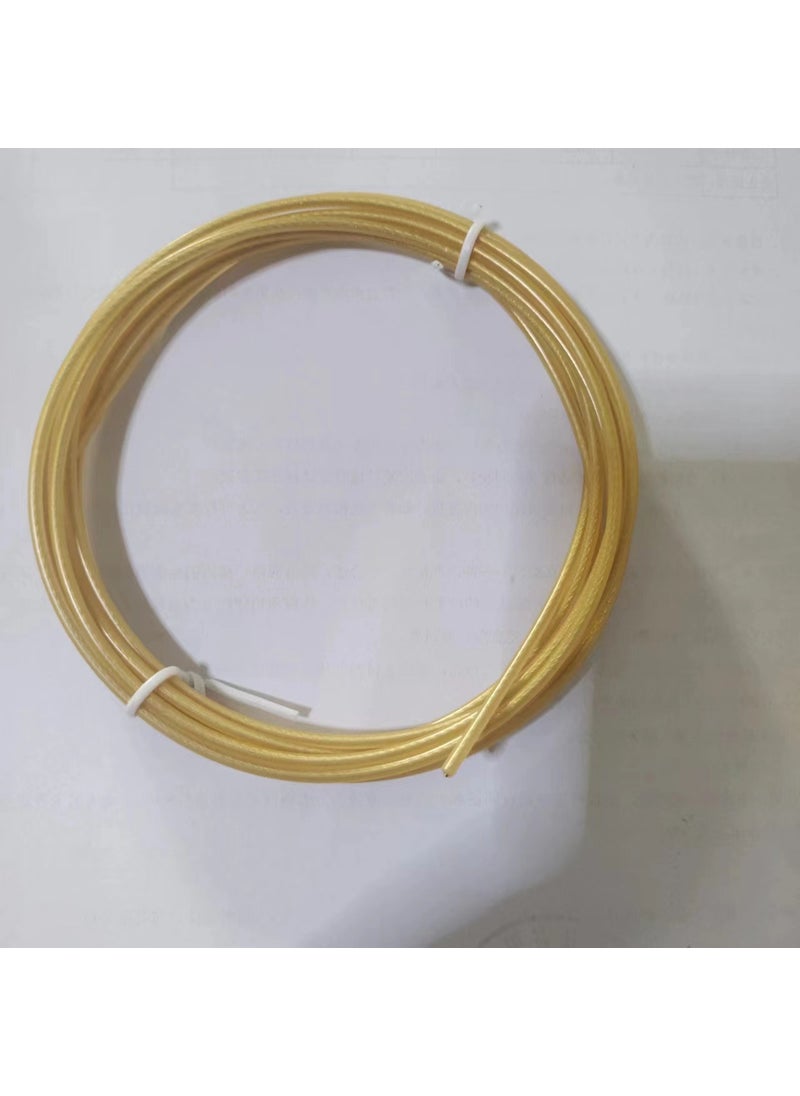 Steel wire rope skipping accessories 2.5mm thick spare rope PVC plastic coated core steel wire coil rope skipping parts 3M steel Gold