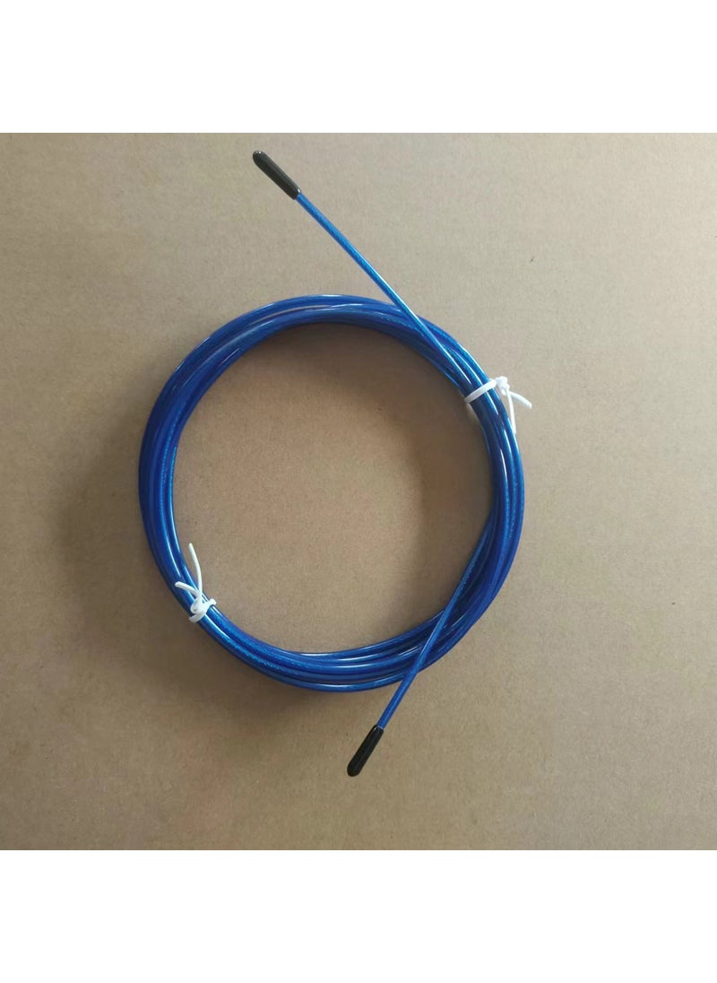 Steel wire rope skipping accessories 2.5mm thick spare rope PVC plastic coated core steel wire coil rope skipping parts 3M steel Coil + rubber sleeve (bagging Assembly)