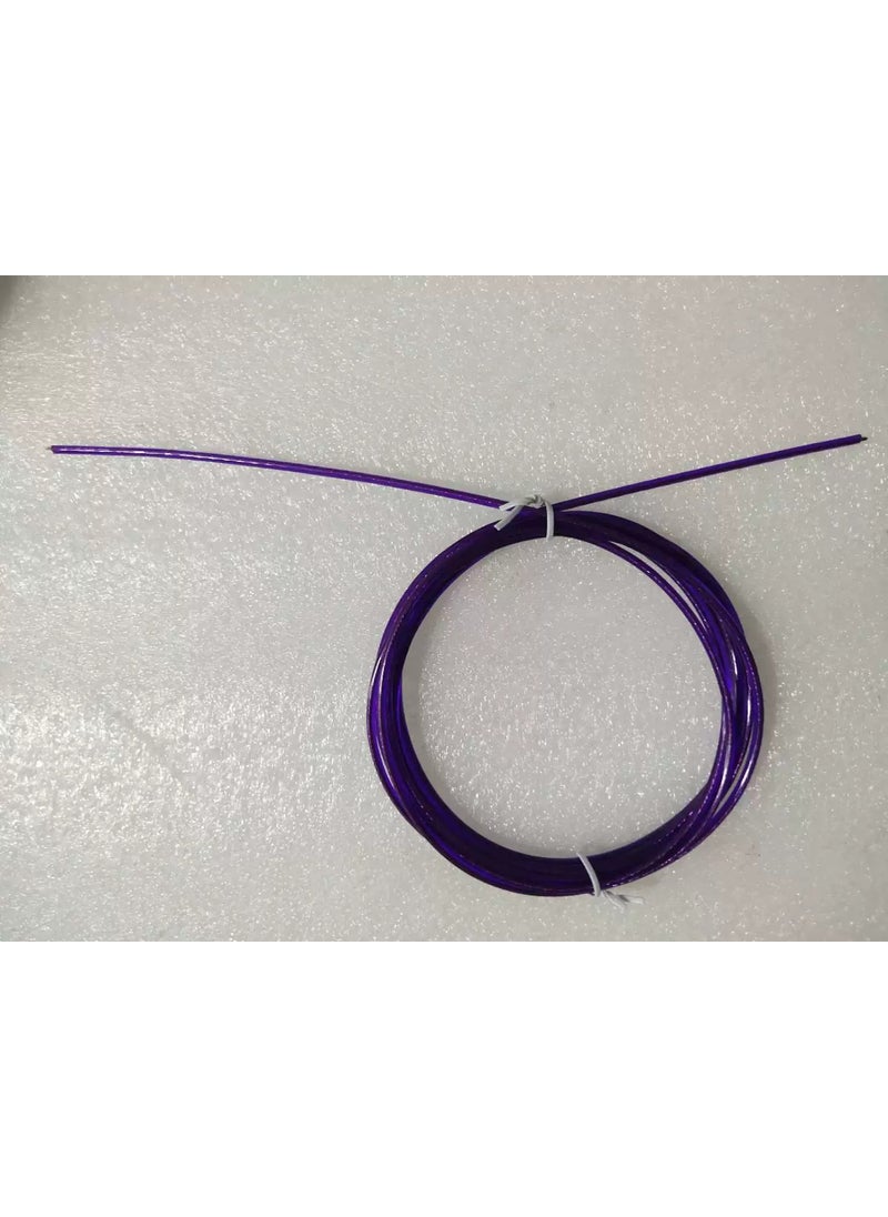 Steel wire rope skipping accessories 2.5mm thick spare rope PVC plastic coated core steel wire coil rope skipping parts 3M steel Purple