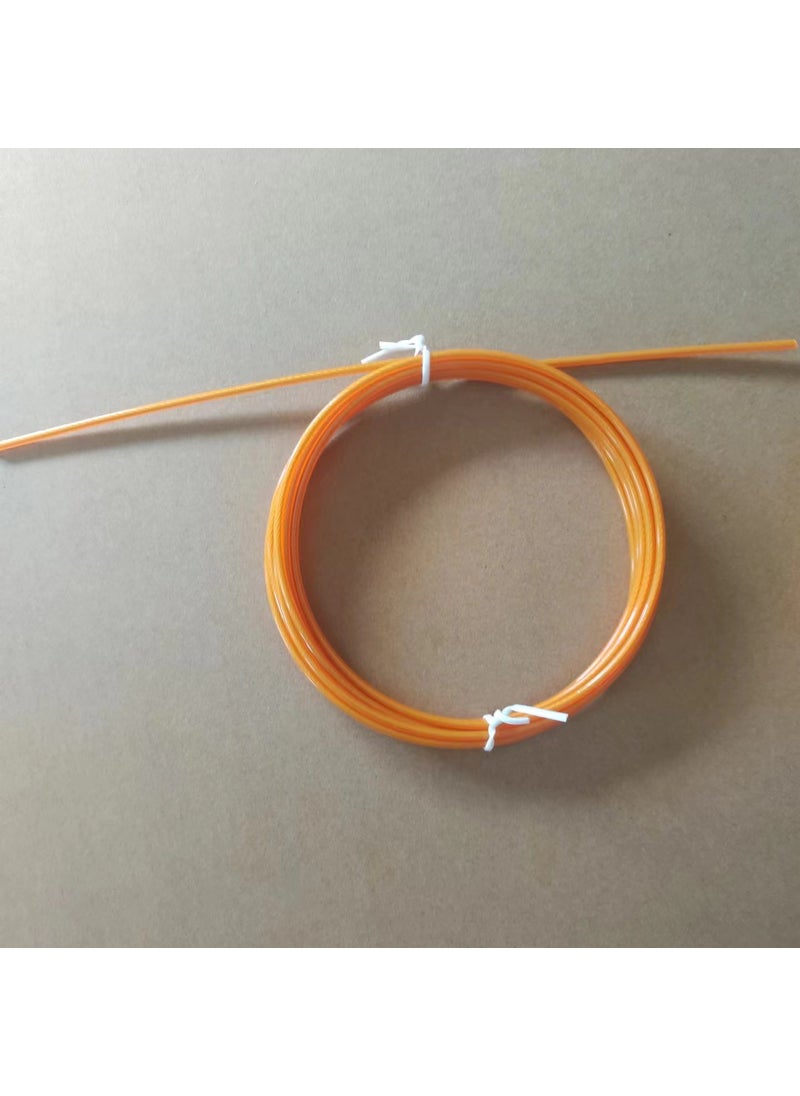 Steel wire rope skipping accessories 2.5mm thick spare rope PVC plastic coated core steel wire coil rope skipping parts 3M steel Orange