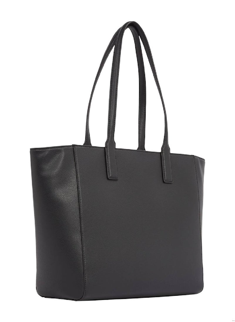 Women's Th Soft Logo Tote Bag - Polyester Blend, Black