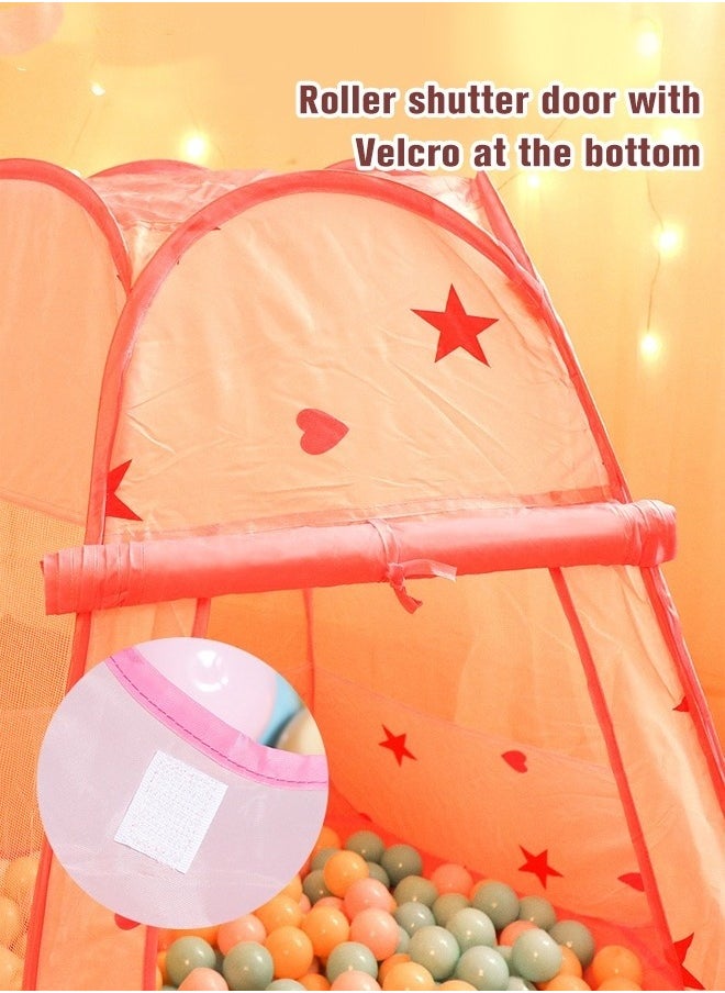 Kids Play Tent Easy Set Up Tent Pop up Children's Playhouse for Boys and Girls Indoor Outdoor Unique Play Tent Indoor Pretend Play for Toddlers Pink