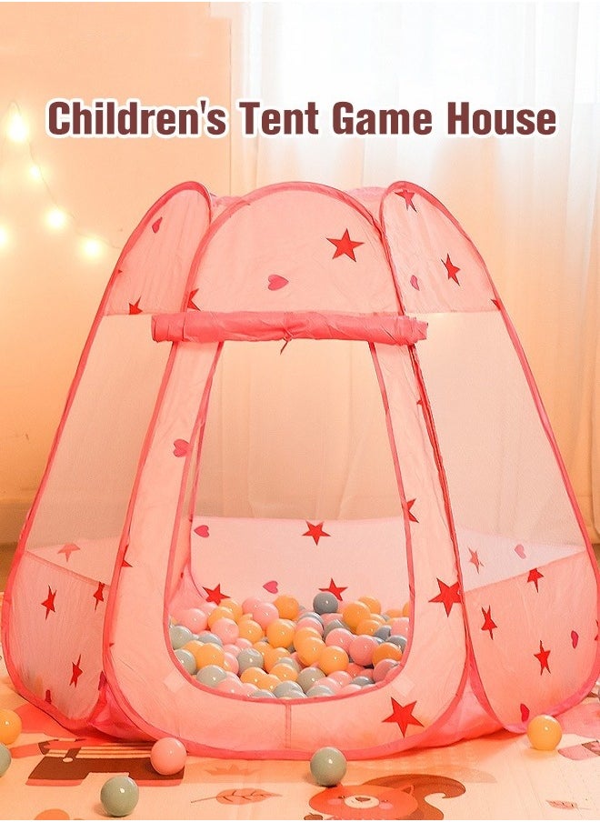 Kids Play Tent Easy Set Up Tent Pop up Children's Playhouse for Boys and Girls Indoor Outdoor Unique Play Tent Indoor Pretend Play for Toddlers Pink