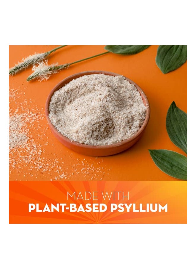 Fiber 4 In 1 Psyllium Fiber Supplement Powder With Real Sugar Orange Smooth Flavored Drink 72 Serving