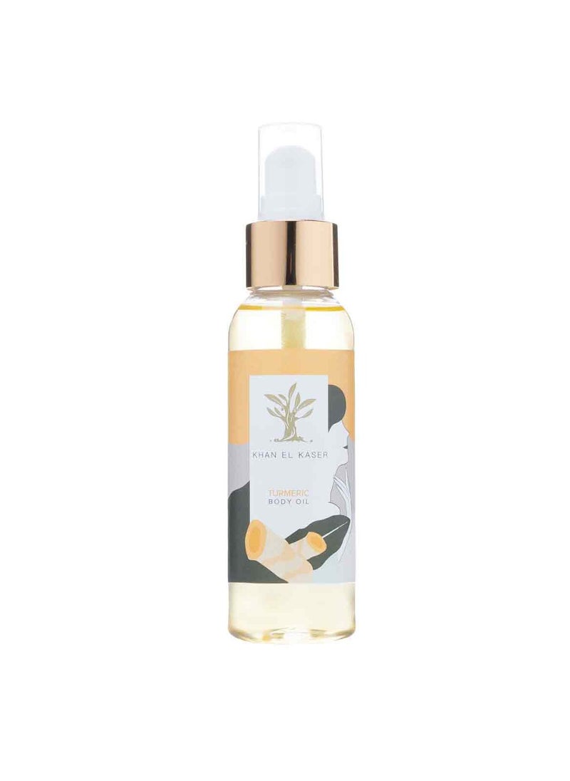 Body Oil - Turmeric | Enriched with Peach Extract Perfume | Deep Hydration, Skin Brightening, and Dark Spot Treatment | Lightweight and Long-Lasting | Natural Ingredients | 100ml