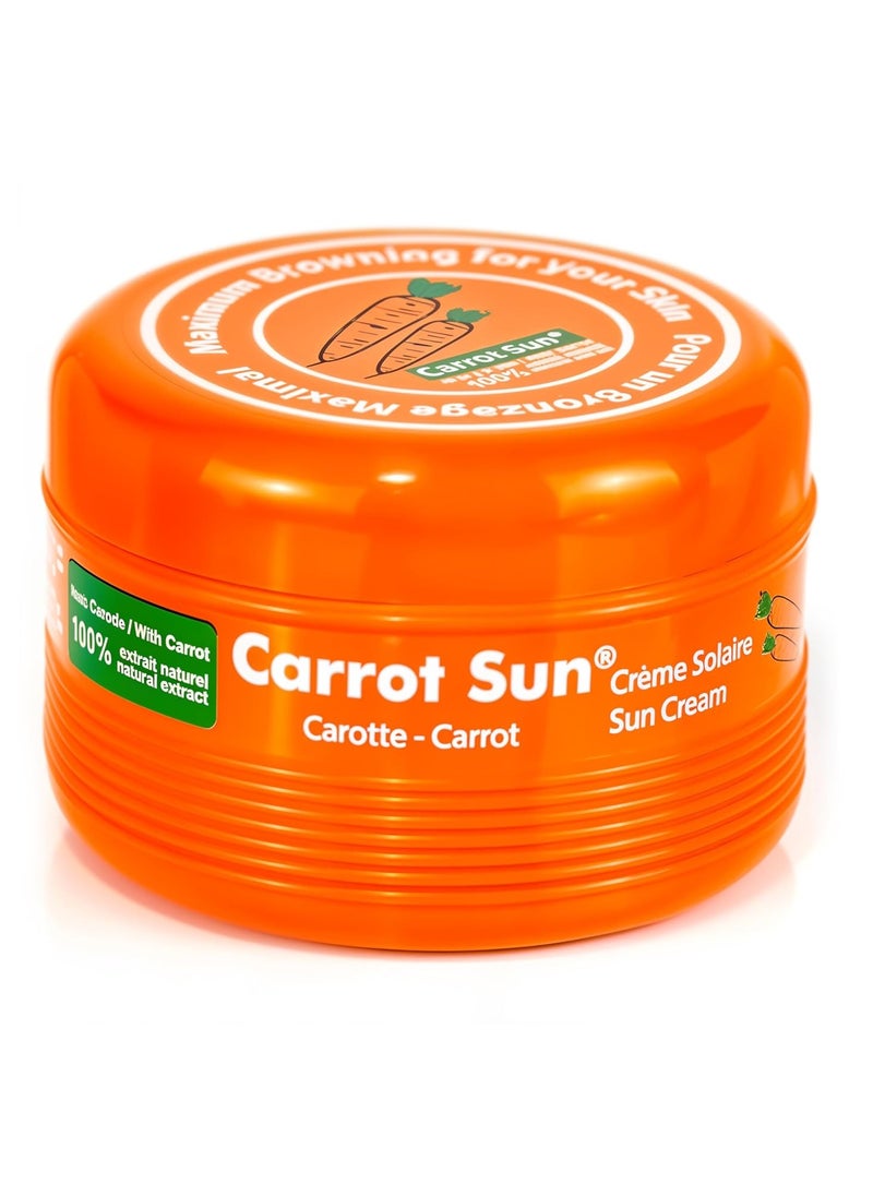 Tanning Accelerator – 350ml Carotene Intensive Tanning Gel – Natural Extract Sun Cream Tanning Lotion for All Skin Types – Tan Lotion with Carrot Oil for Even Beautiful Skin Coloring - SPF0