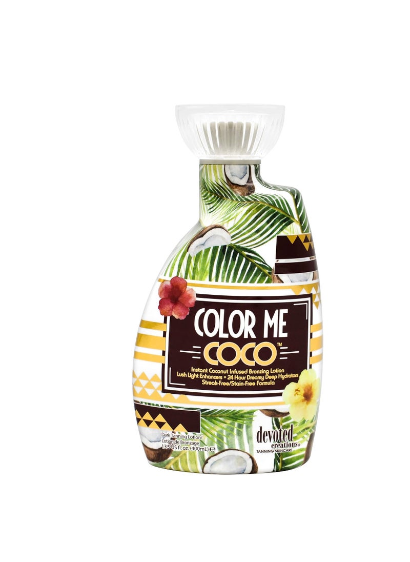 Devoted Creations Color Me Coco Bronzer Tanning Lotion 13.5 oz