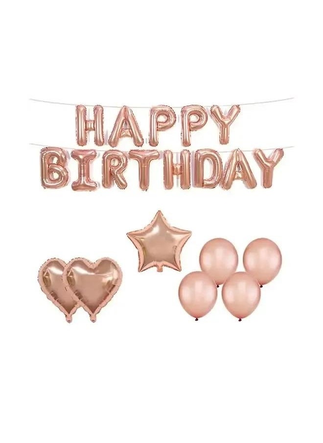 Ecofriendly Party Decorations Supplies for kids Girls Women，Happy Birthday Design Balloon Decoration Set Durable Made Up