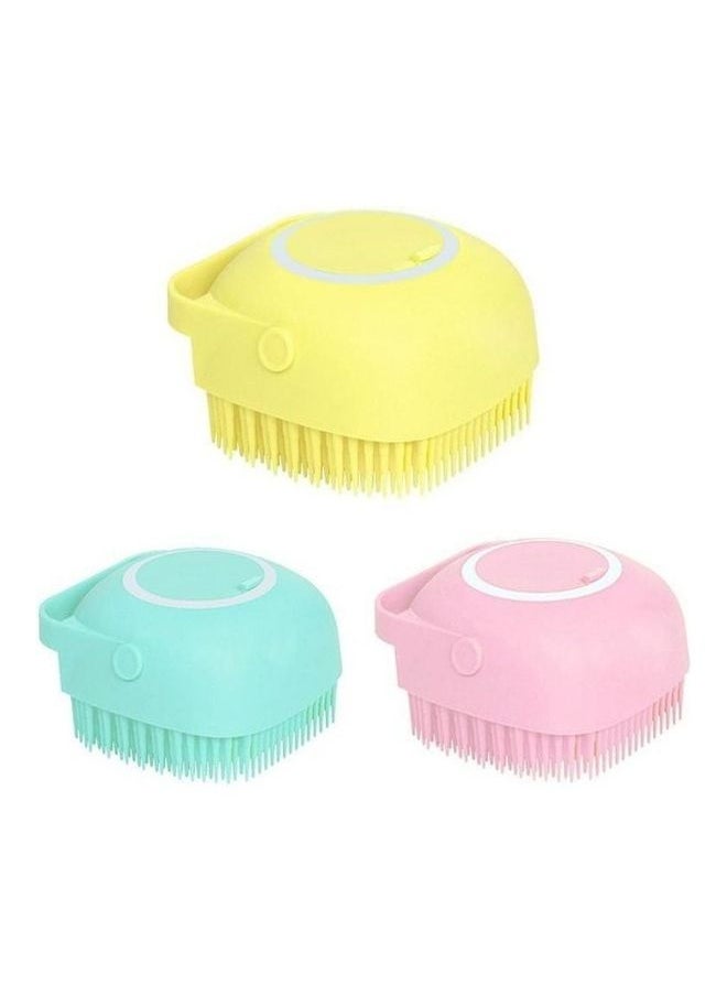 3-Piece Massage Bath Brush Multicolour 5.7cm