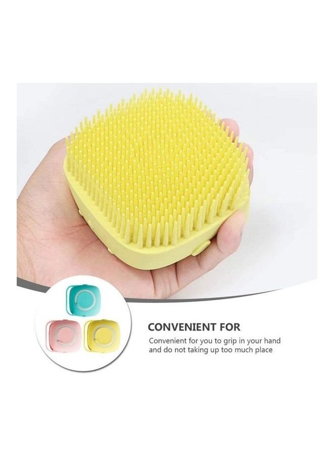 3-Piece Massage Bath Brush Multicolour 5.7cm