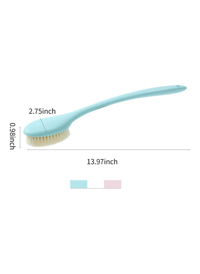 Shower Body Massage Brush Skin Exfoliating Wet Bathtub Brushes Blue 36.0 x 8.2 x 4.5cm