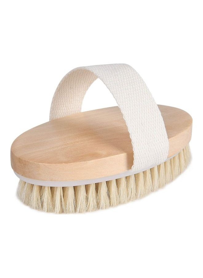 Body Brush Beige 12x6.5x3.3cm