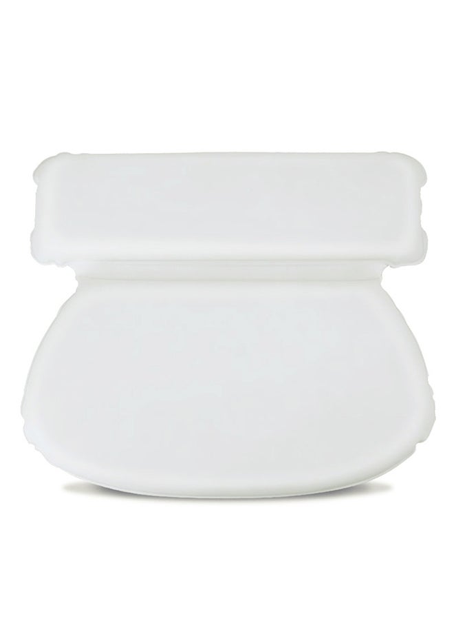 Spa Bath Pillow for Shoulder and Neck Support White 36x31x5cm