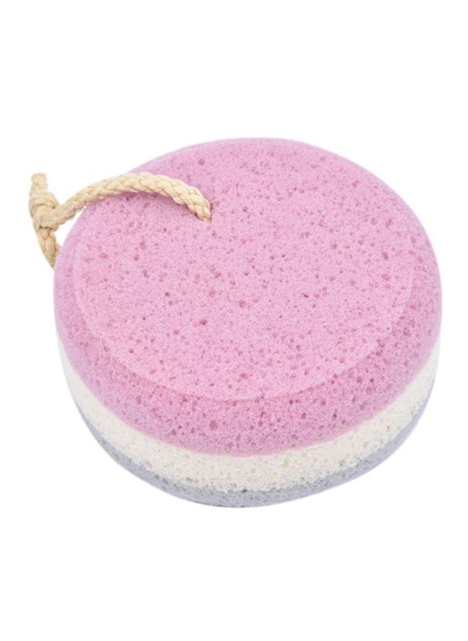 Foam Bath Shower Sponge Pink/White/Grey 20x18x5centimeter