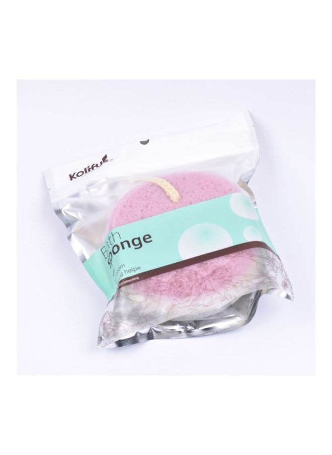 Foam Bath Shower Sponge Pink/White/Grey 20x18x5centimeter