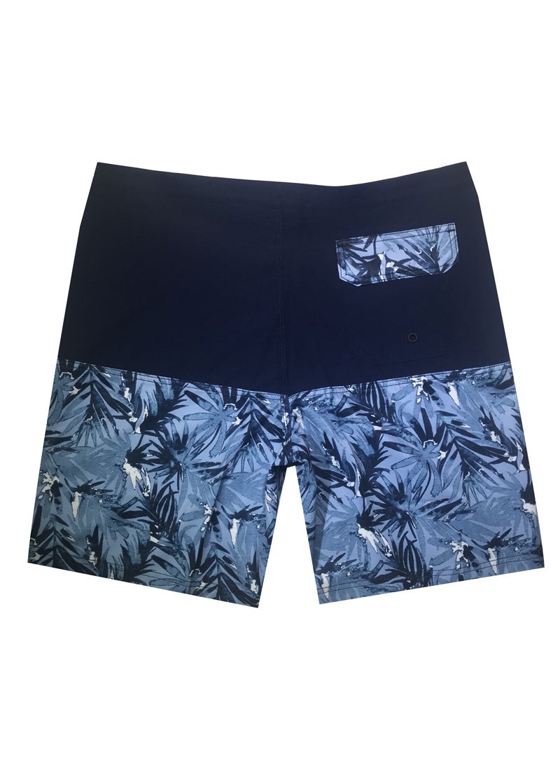 2023 Quick-Dry Surf Shorts Elastic Waterproof Floral Mens Swimwear Black