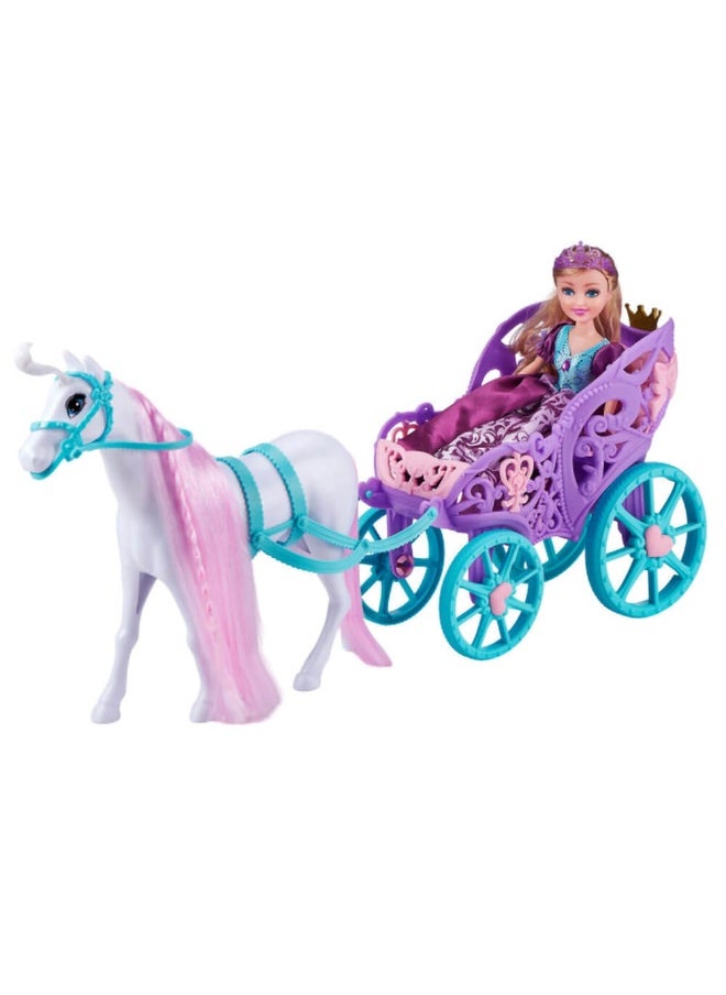 Zuru Sparkle Girlz Princess with Horse & Carriage Playset