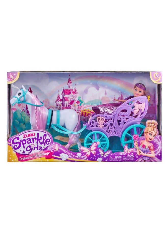 Zuru Sparkle Girlz Princess with Horse & Carriage Playset