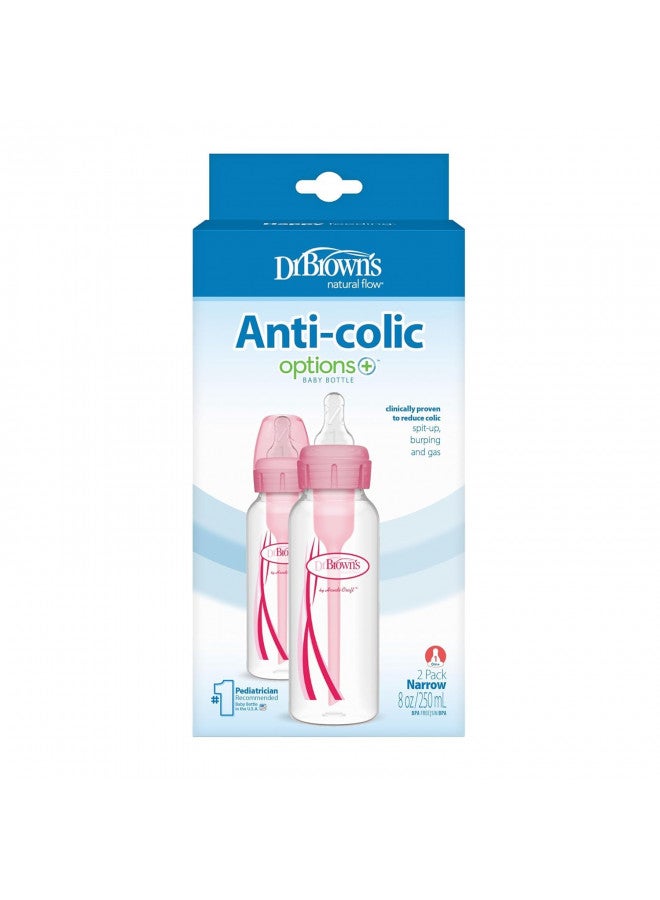 Pack Of 2 Feeding Bottles 8 Ounce, Pink