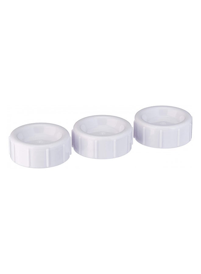 Pack Of 3 Natural Flow Standard Storage Travel Caps